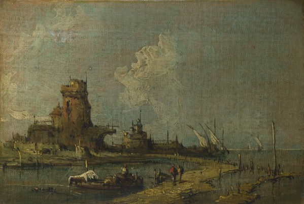 Caprice View with Ruins by Francesco Guardi